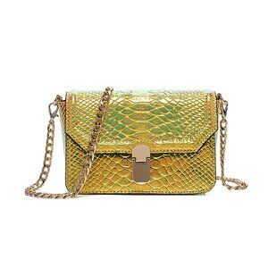 7948 Yair Yangtz Holographic Snakeskin Crossbody Bag Shoulder Bag Hologram
